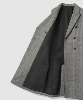 グレンチェックロングチェスターコート|allureville OFFICIAL SITE