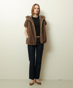 フェイクミンクファーフーディーブルゾン|allureville OFFICIAL SITE