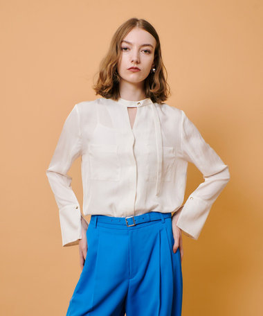 フリュイドオーバーラップブラウス|allureville OFFICIAL SITE