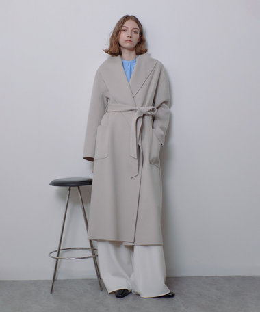 カシミヤ混リバービックショールコート|allureville OFFICIAL SITE