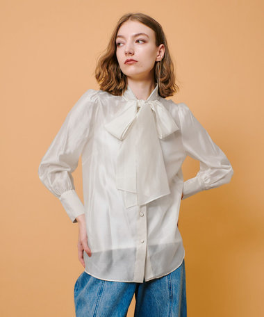 オーガンザボウブラウス|allureville OFFICIAL SITE / ONLINE SHOP
