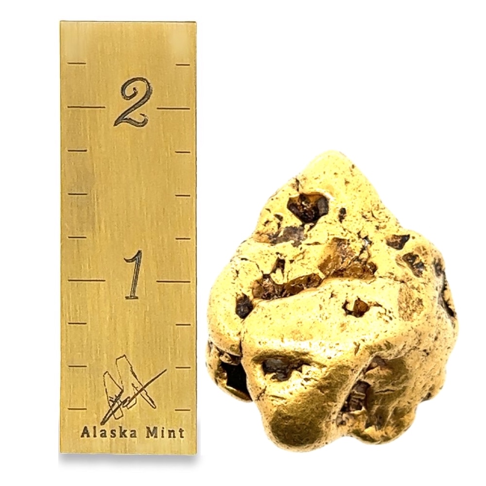 177.4 Gram Natural Gold Nugget from Chandalar, Alaska - Alaska Mint