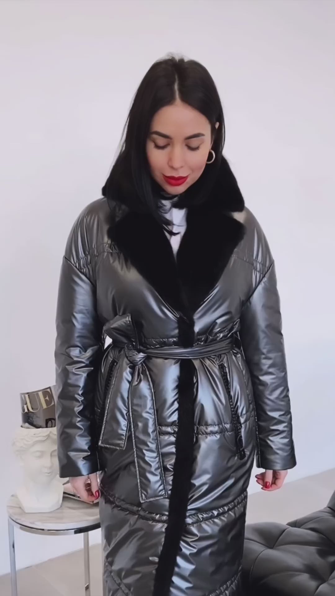 Aphrodite Genuine Mink Fur Freudenberg Comfortemp® Coat – Alaska