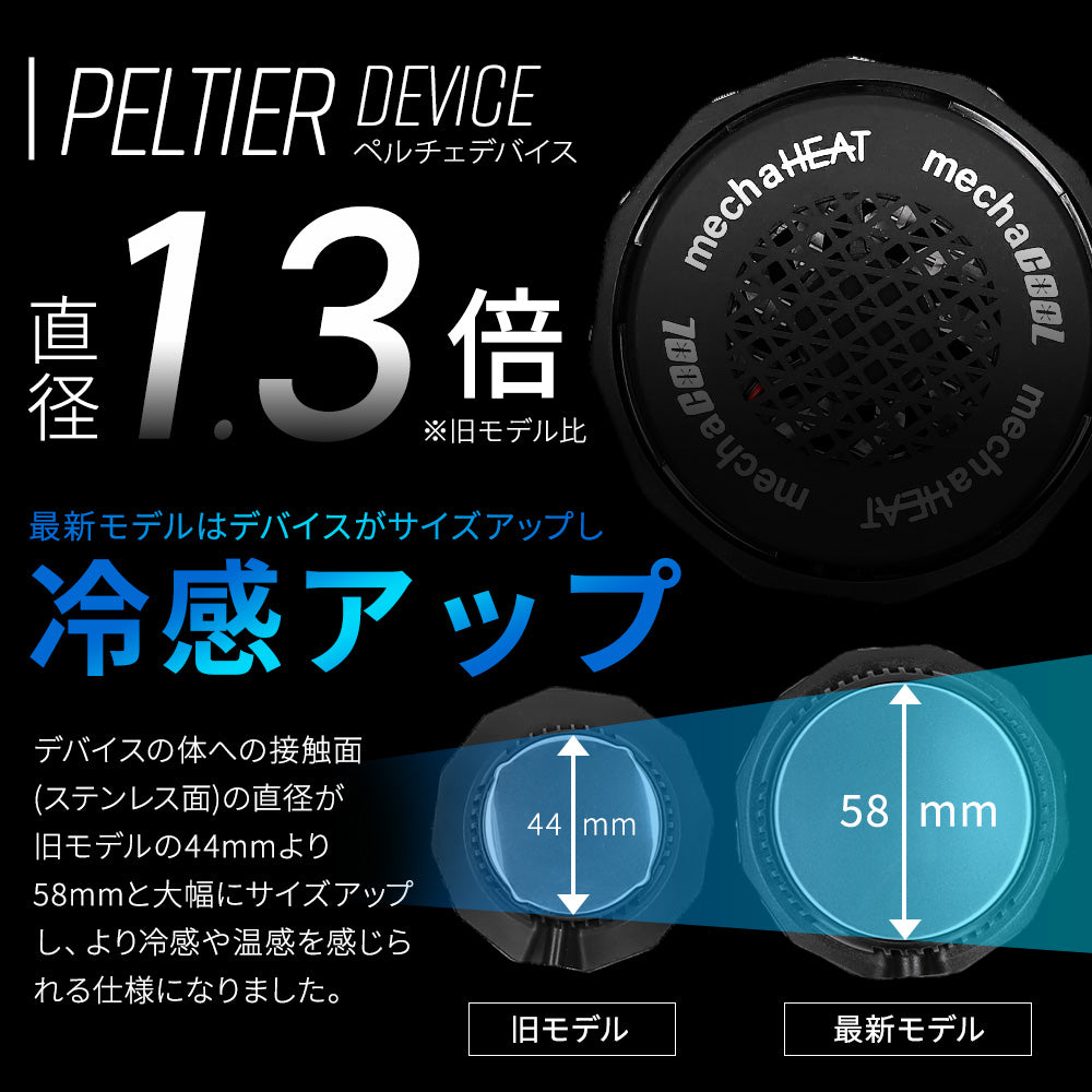 めちゃクール®＆めちゃヒート® ペルチェベスト 冷却温熱両用ベスト