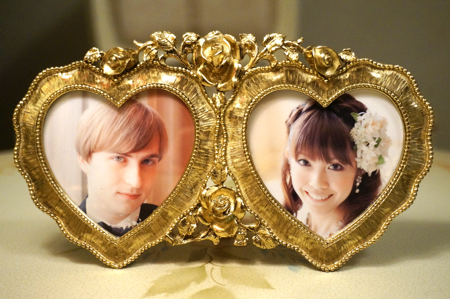 マトソン製 ゴールド ハート型 フォトフレーム – Allen Antiques