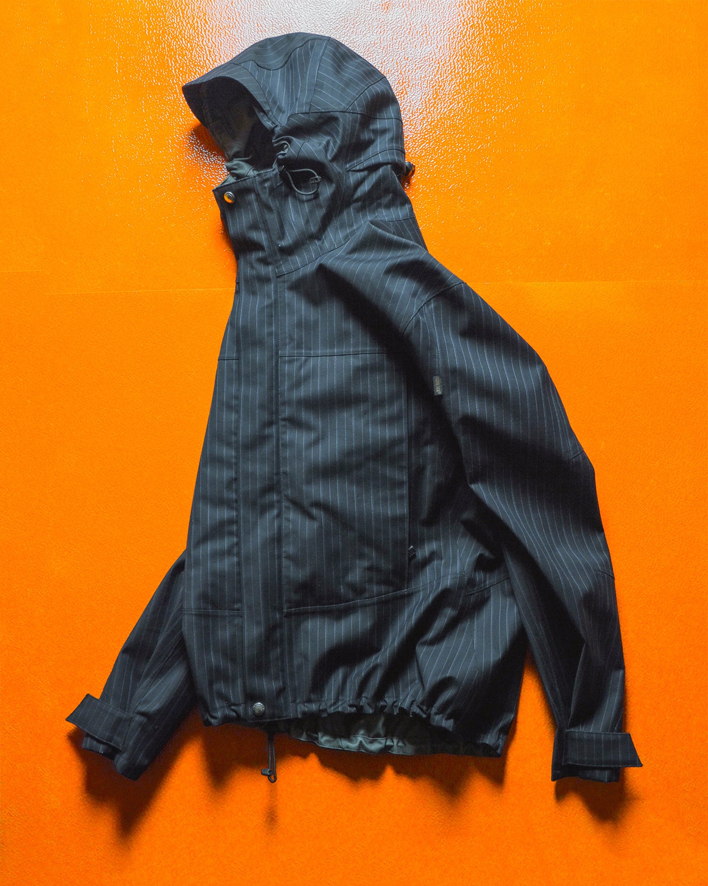 Junya Watanabe Man / CdG AW 2005 Pinstriped Navy Goretex Panelled