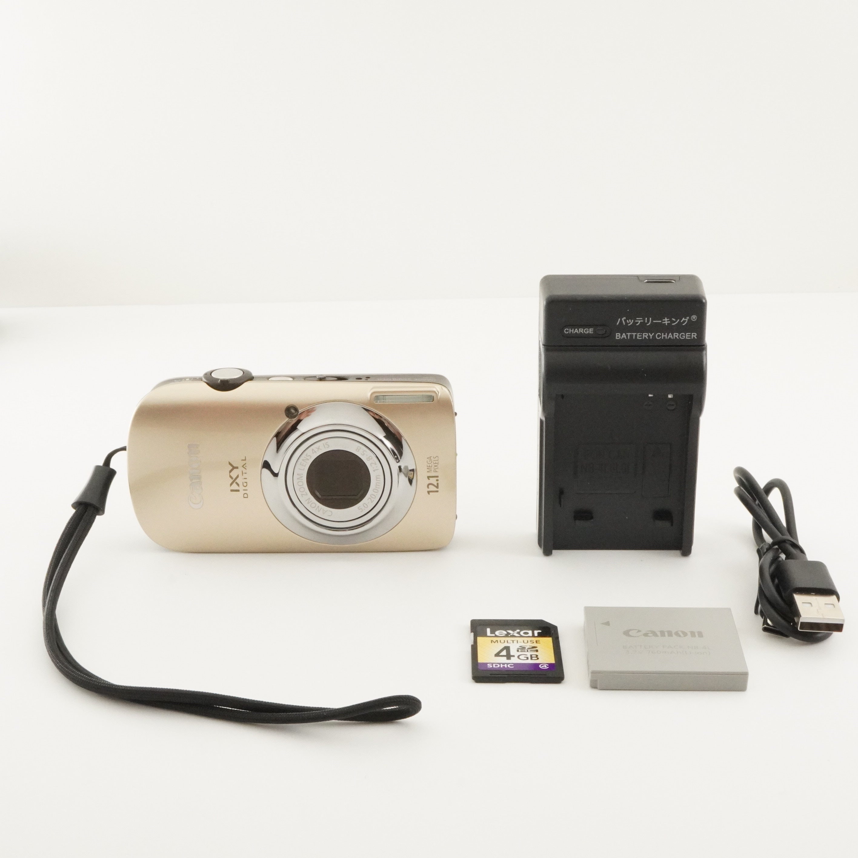 Canon IXY DIGITAL 510 IS Gold With 4GB SDHC Card Digital Camera