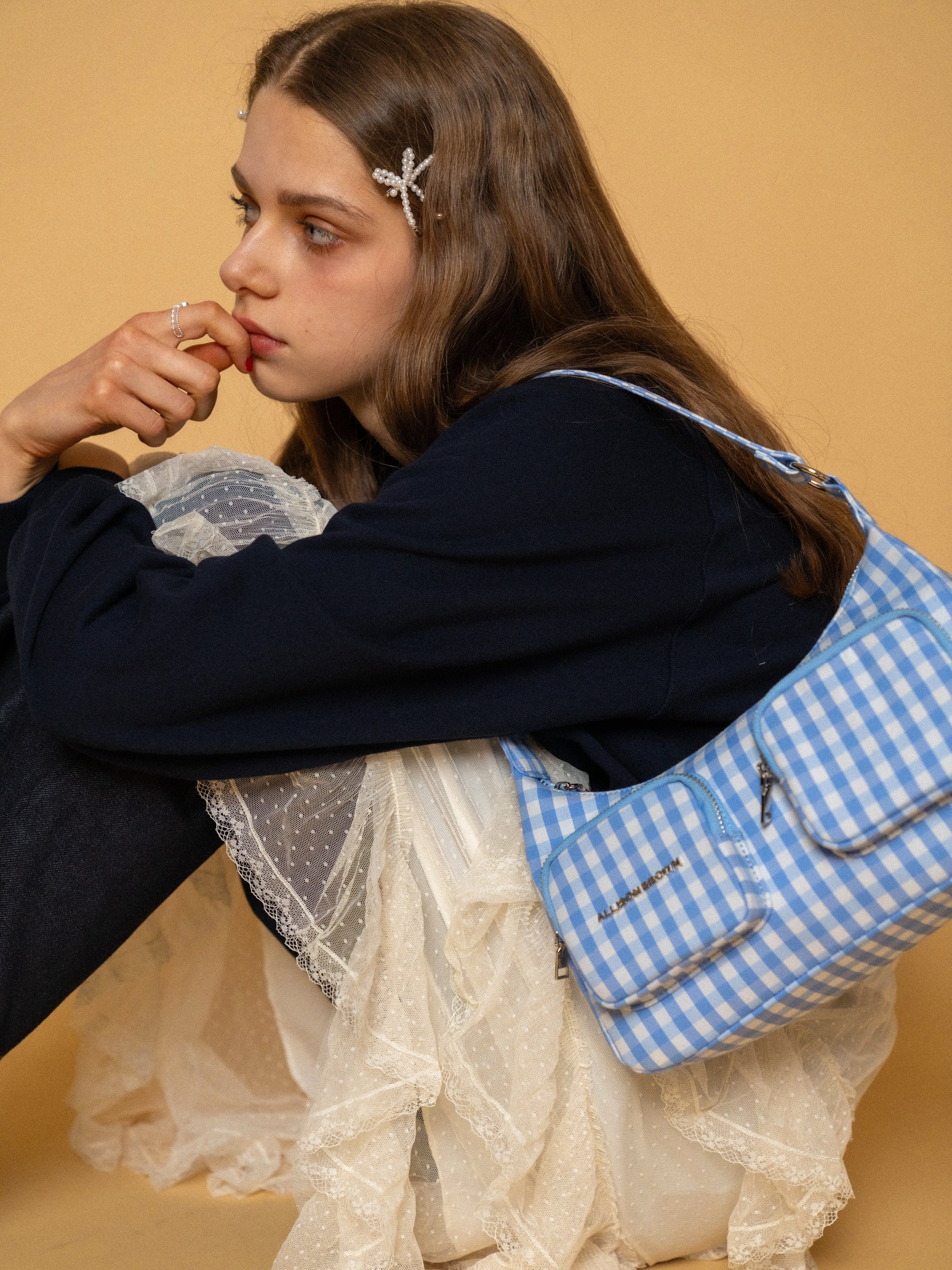 Everyday Ginghamcheck Shoulder Bag – ALLISON BROWN