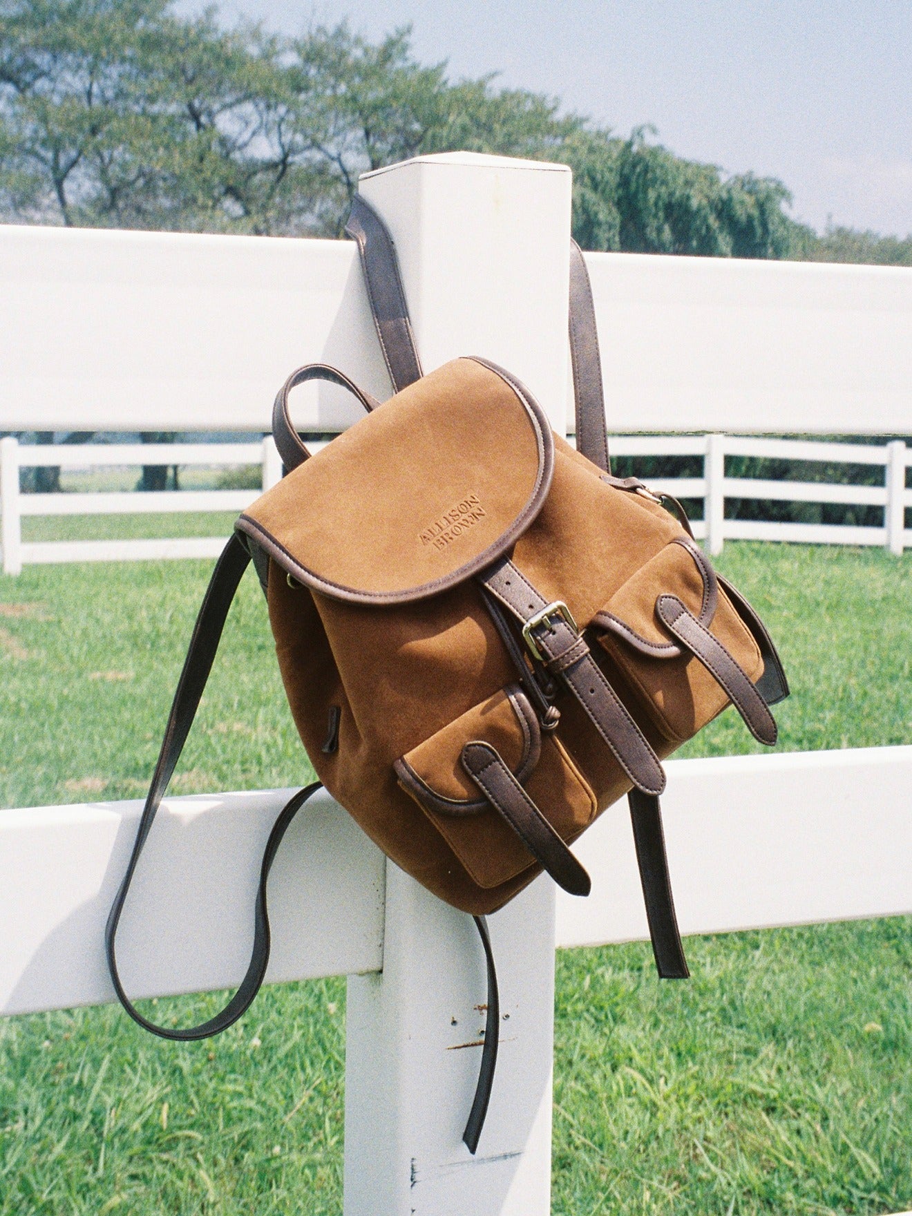 Brownie Suede Backpack – ALLISON BROWN