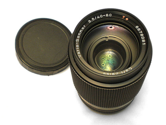 The Carl Zeiss Vario-Sonnar T* 40-80 mm f/ 3.5 C/Y Lens. Specs