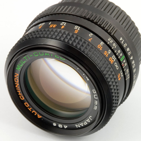 The Chinon 50 mm f/ 1.4 Auto MC Lens. Specs. MTF Charts. User Reviews.