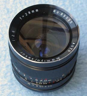 The Mamiya/Sekor auto 28 mm f/ 2.8 Lens. Specs. MTF Charts. User