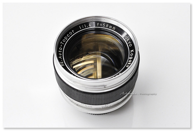 The RE Auto-Topcor 58 mm f/ 1.4 Lens. Specs. MTF Charts. User Reviews.