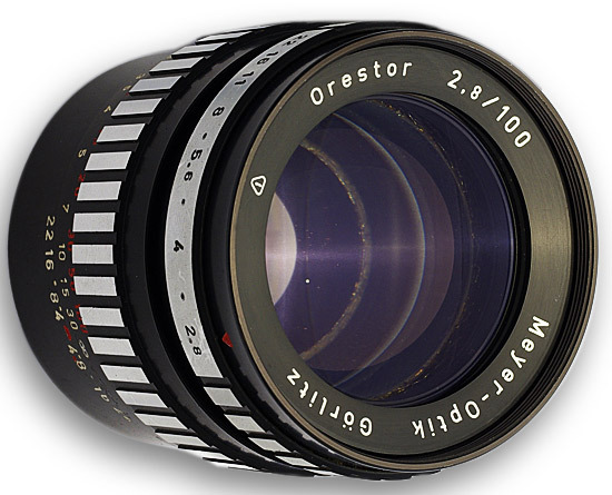The Meyer-Optik Görlitz Orestor 100 mm f/ 2.8 Lens. Specs. MTF