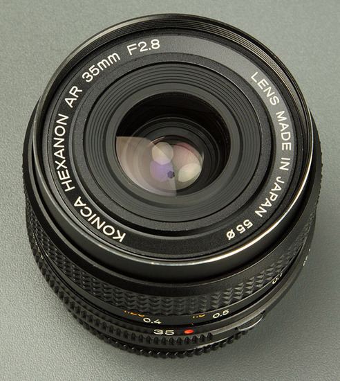 The Konica Hexanon AR 35 mm f/ 2.8 Lens. Specs. MTF Charts. User