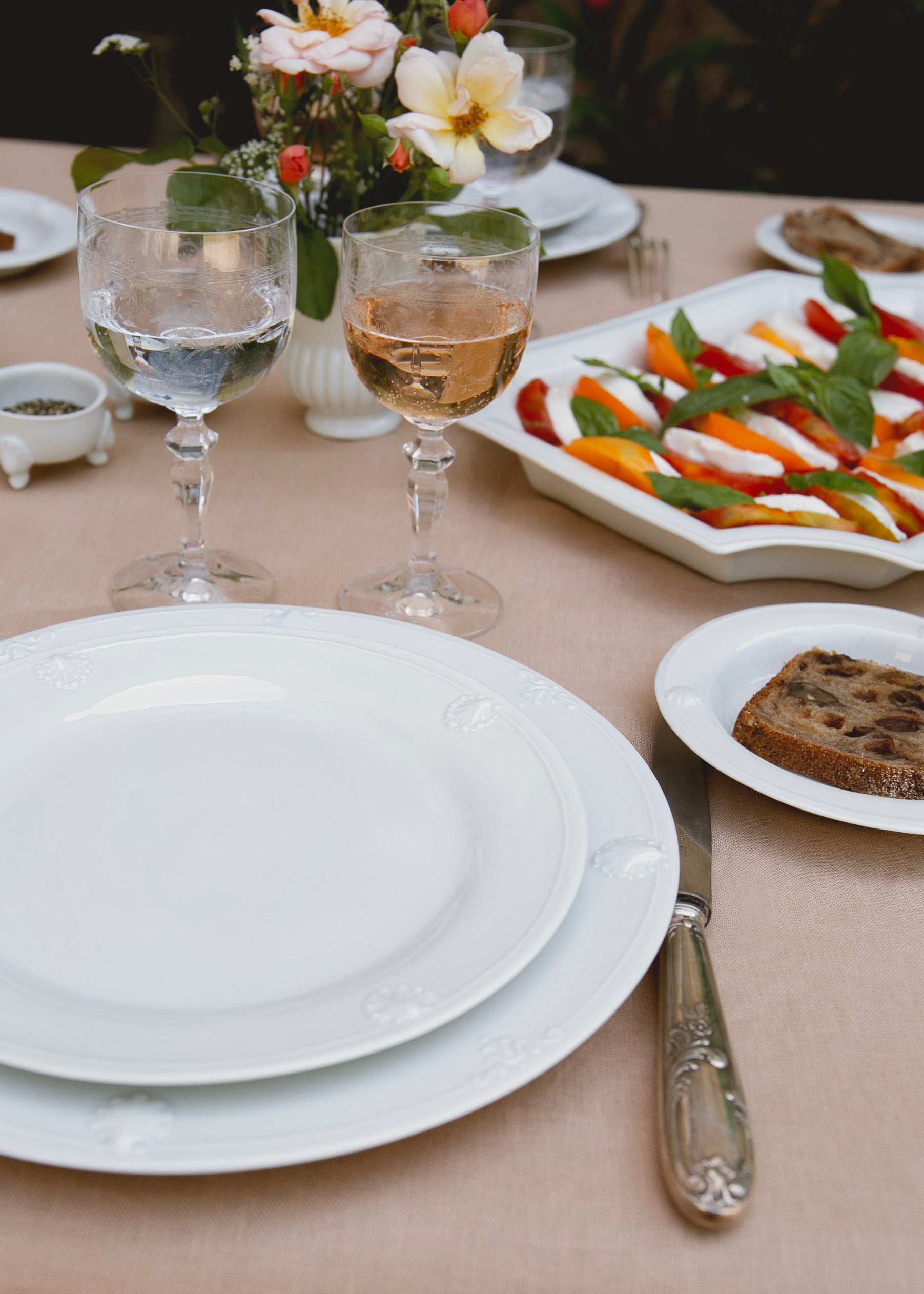 Art de la table | Assiette à dessert Saint Jacques en porcelaine