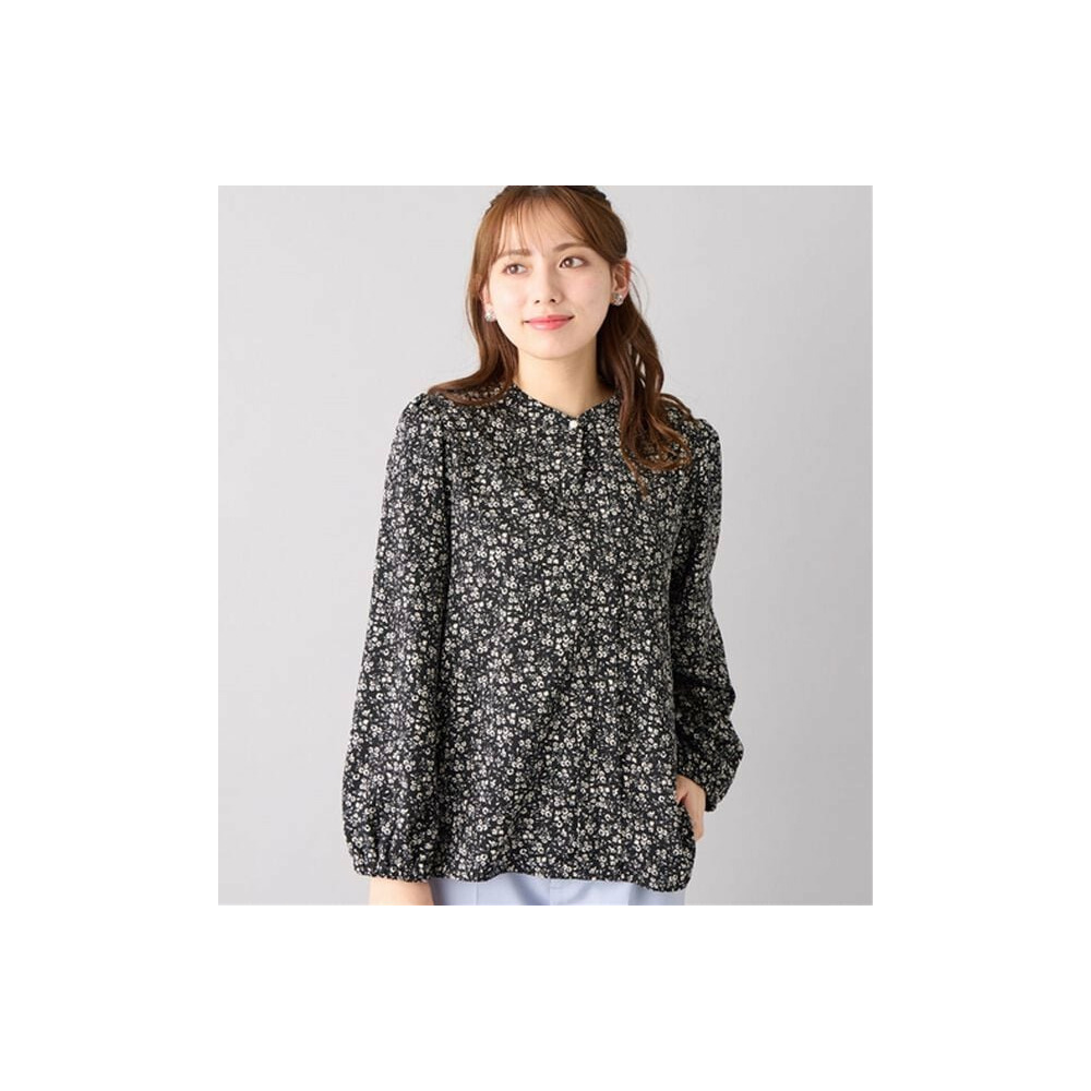 ふんわり裏起毛フロントタックブラウス 大きいサイズレディース 271632