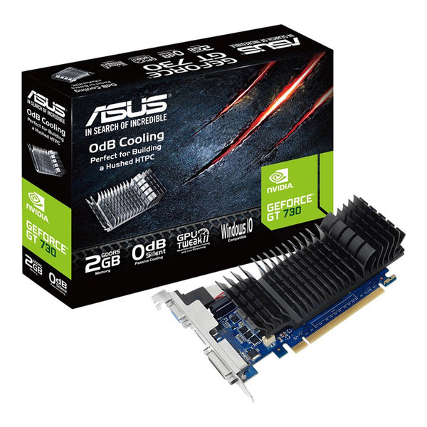 ASUS NVIDIA GeForce GT 730 2GB DDR5 Low Profile Graphic Card