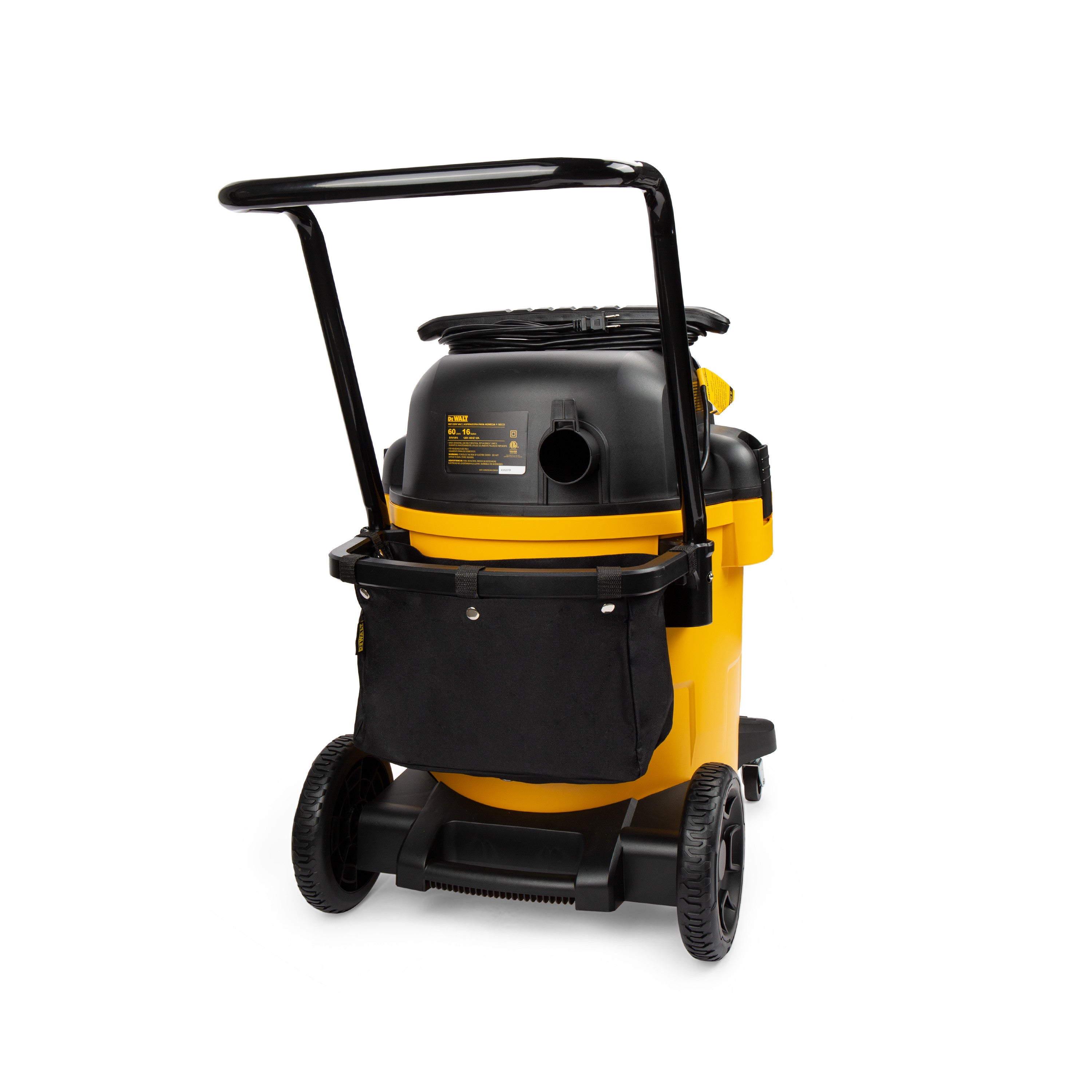 DXV16PA - 6.5 Peak HP, 16 Gallon DeWalt Poly Wet/Dry Vacuum