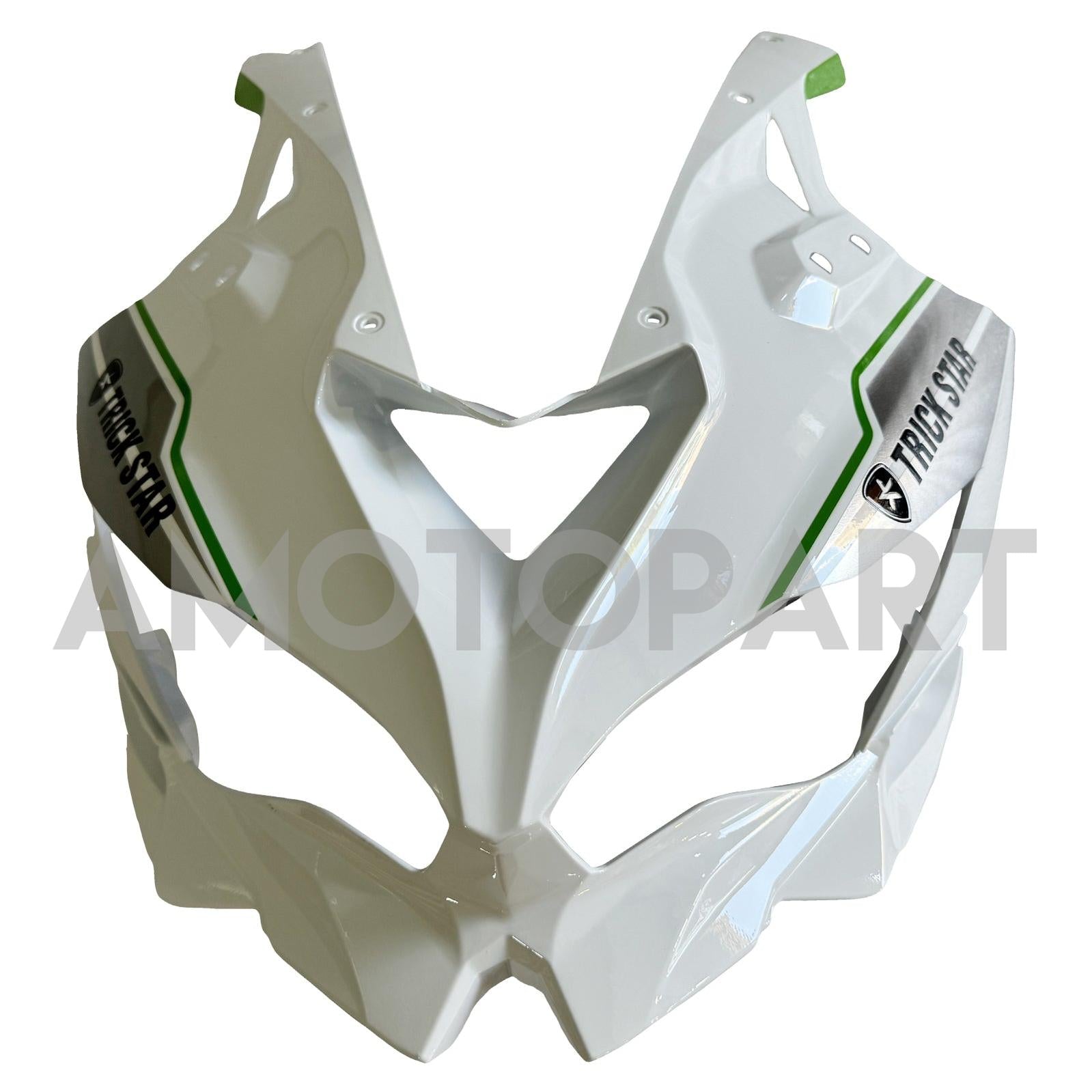 Amotopart 2019-2025 Kawasaki Ninja ZX25R ZX4R ZX4RR White Fairing Kit