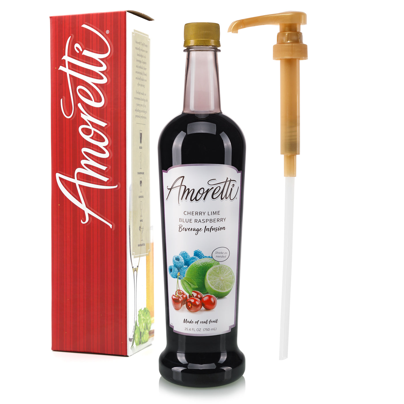 Cherry Lime Blue Raspberry Beverage Infusion — Amoretti