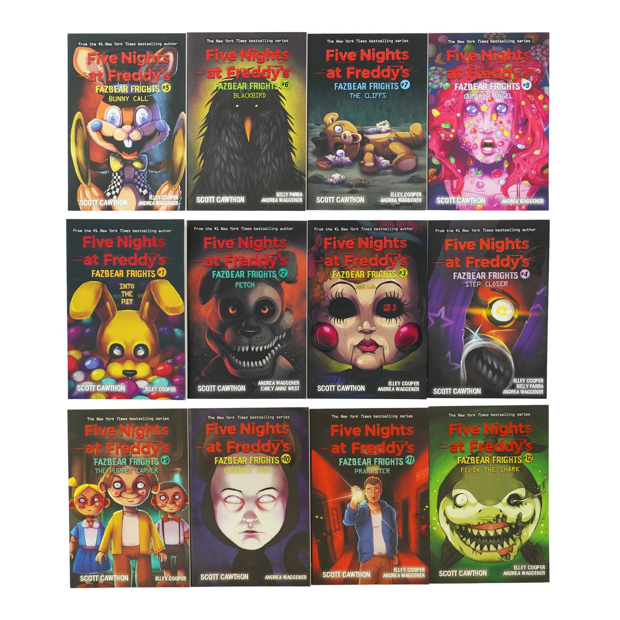 Five Nights at Freddy's Fazbear Frights By Scott Cawthon 12 Books