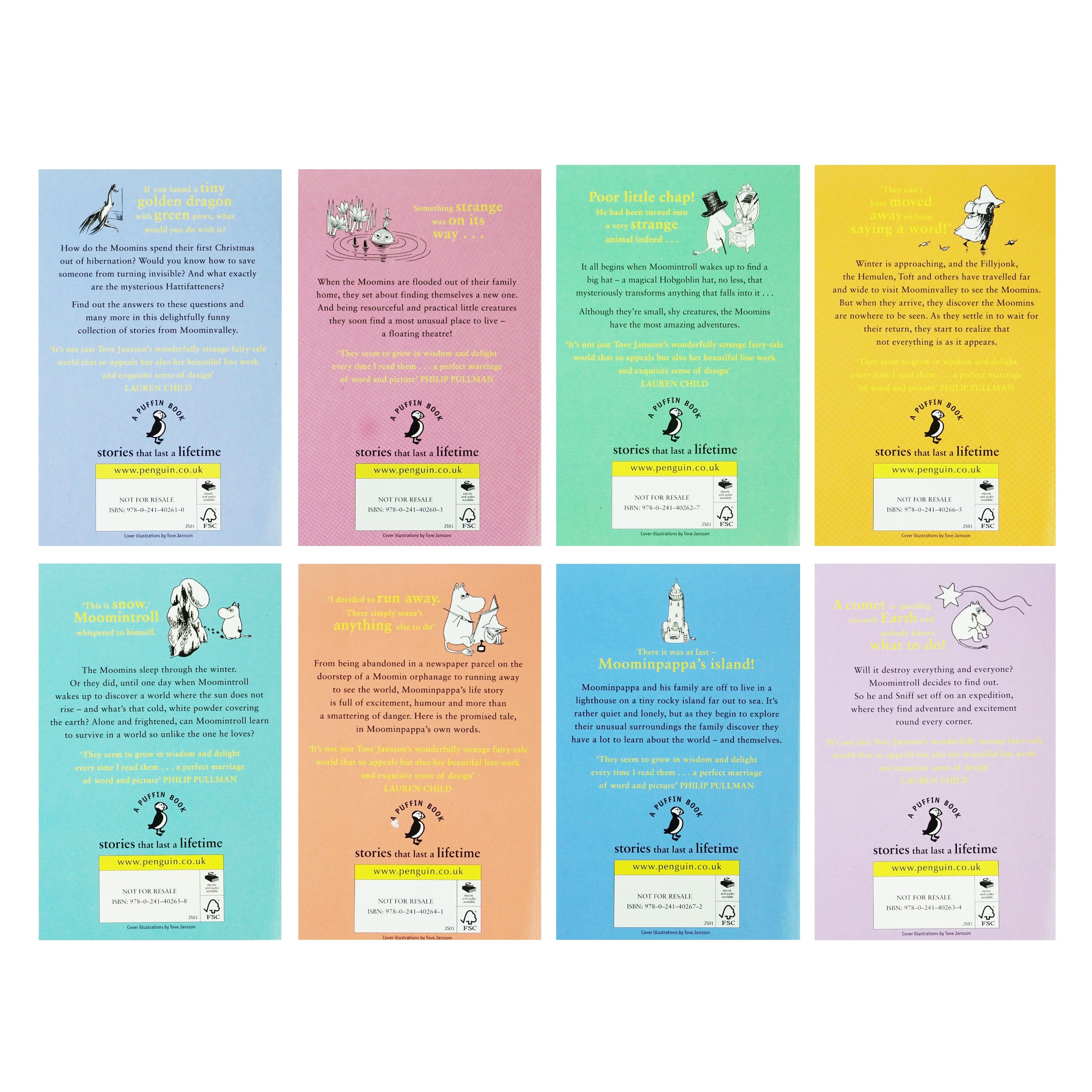 Moomin Series By Tove Jansson 8 Books Collection Set - Age 7-9