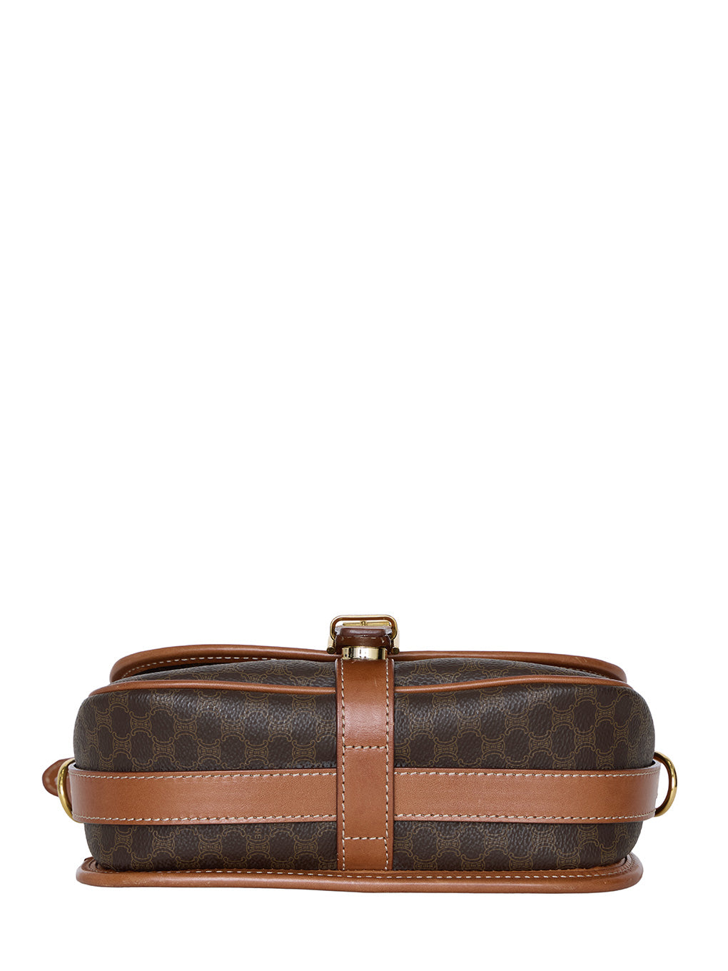 CELINEマカダム柄ベルトショルダーバッグ