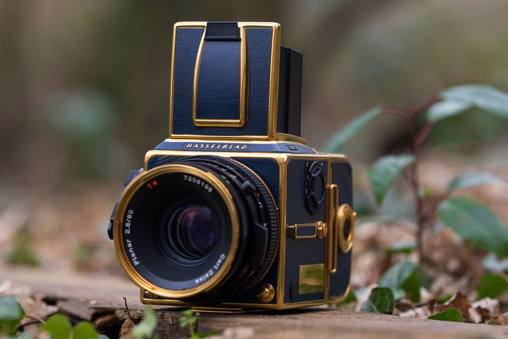Get this rare gold-plated Hasselblad medium format camera