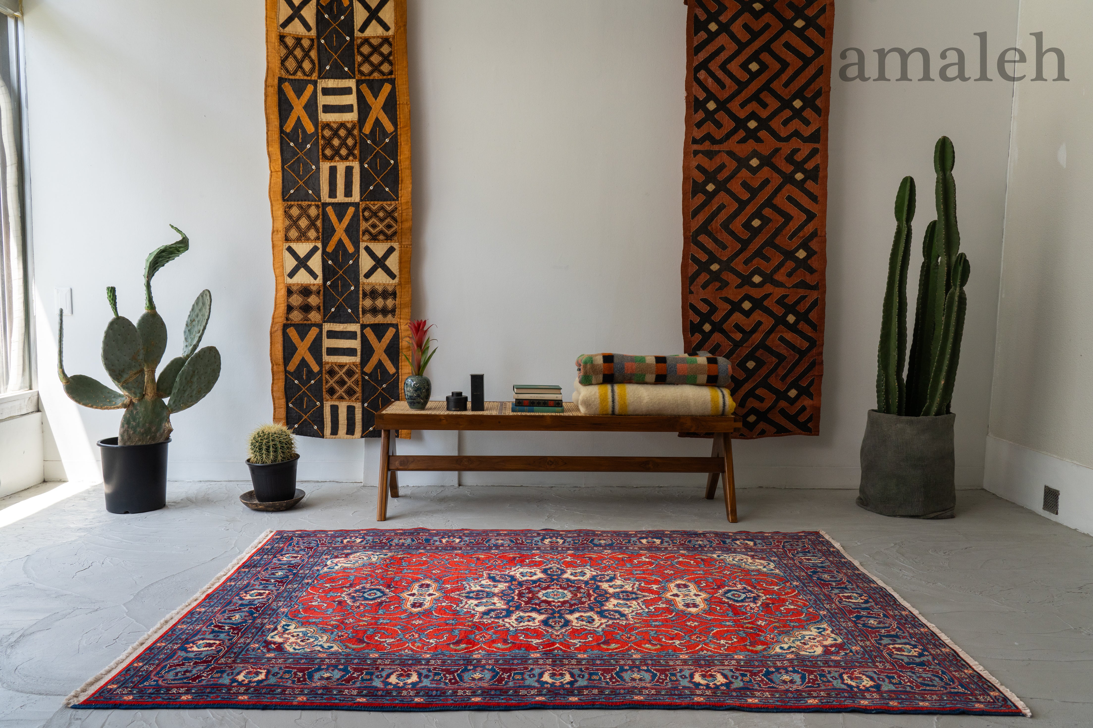 90s】超大判! L297cm モロッコ製 ヴィンテージラグ トライバルラグ 90s