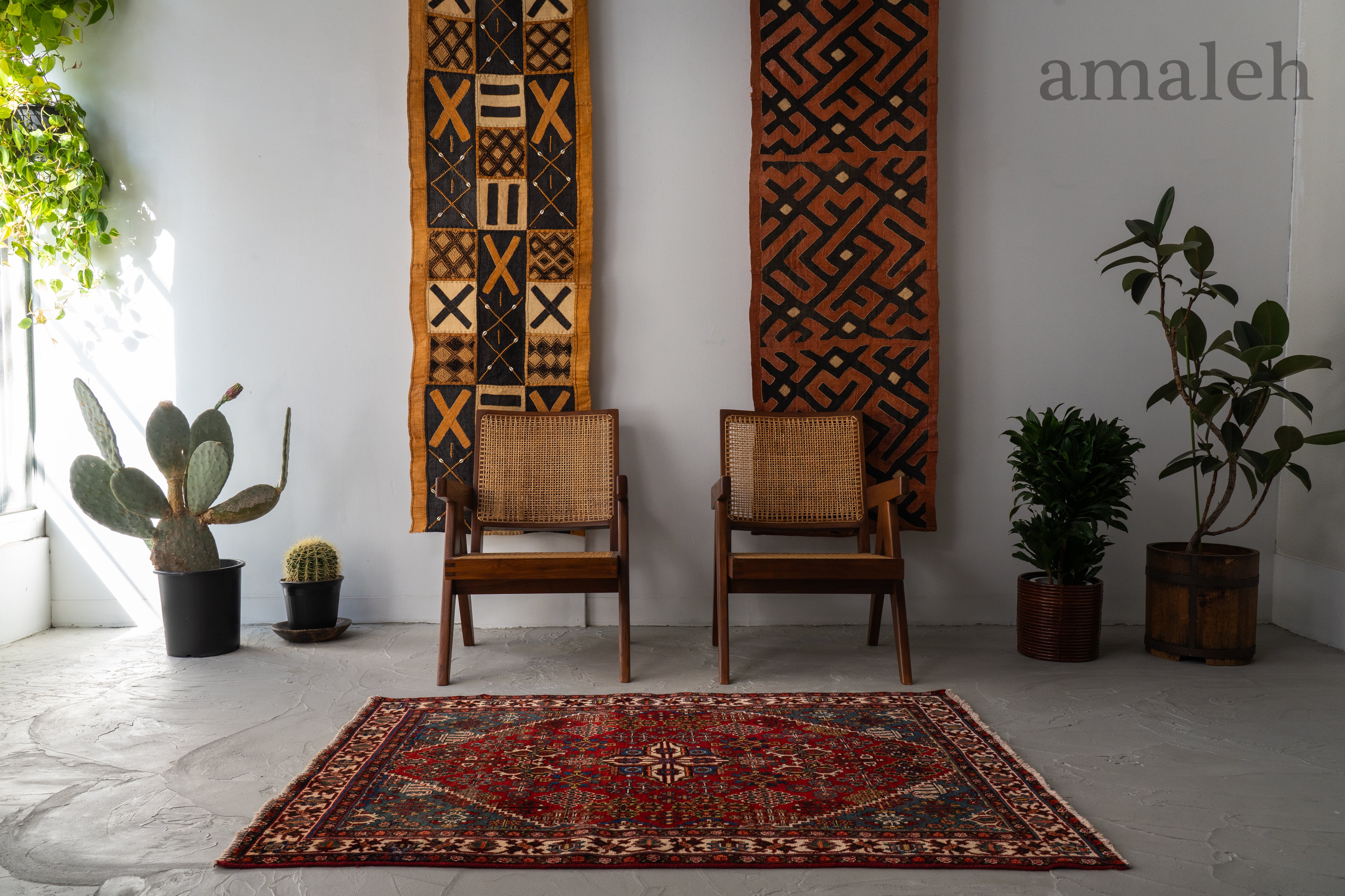 1980's vintage】291cm × 146cm 大判ビンテージラグ 1980's vintage