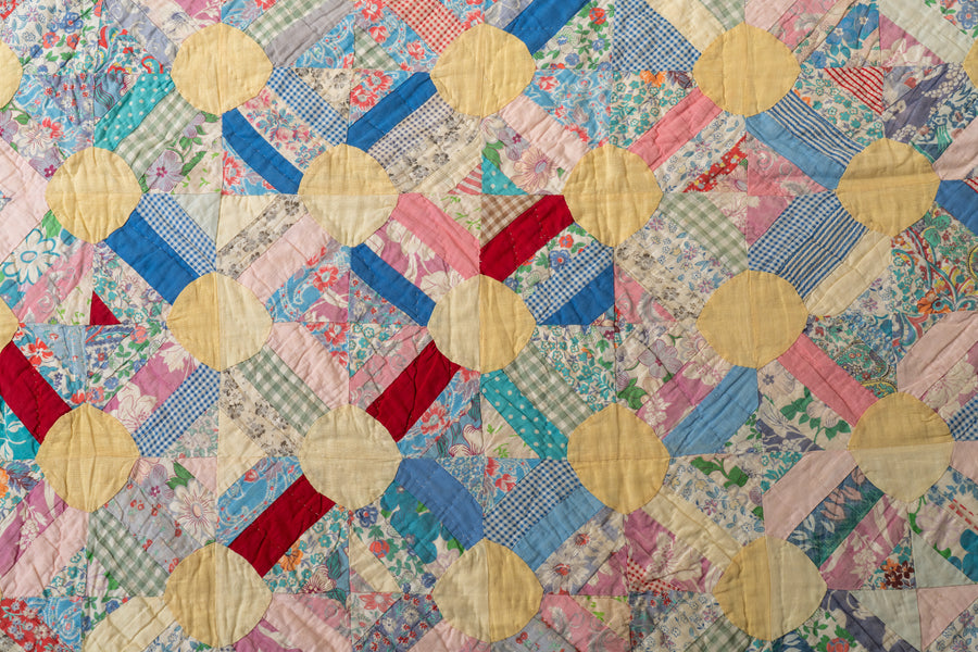 U.S.ヴィンテージ-アメリカンキルト・パッチワークキルト