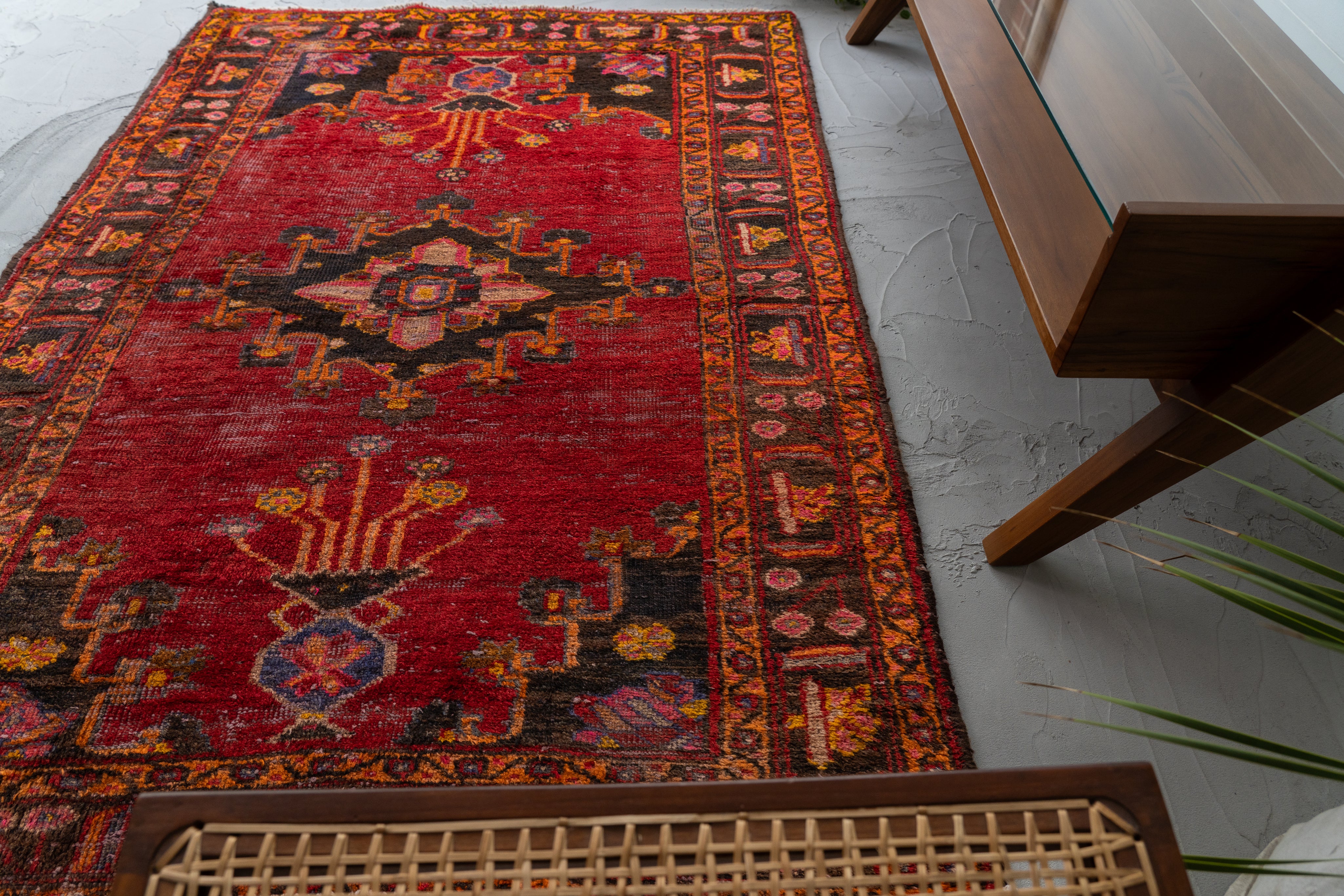 イラン産 1980年代 ヴィンテージラグ】ペルシャ絨毯 ヴィンテージラグ