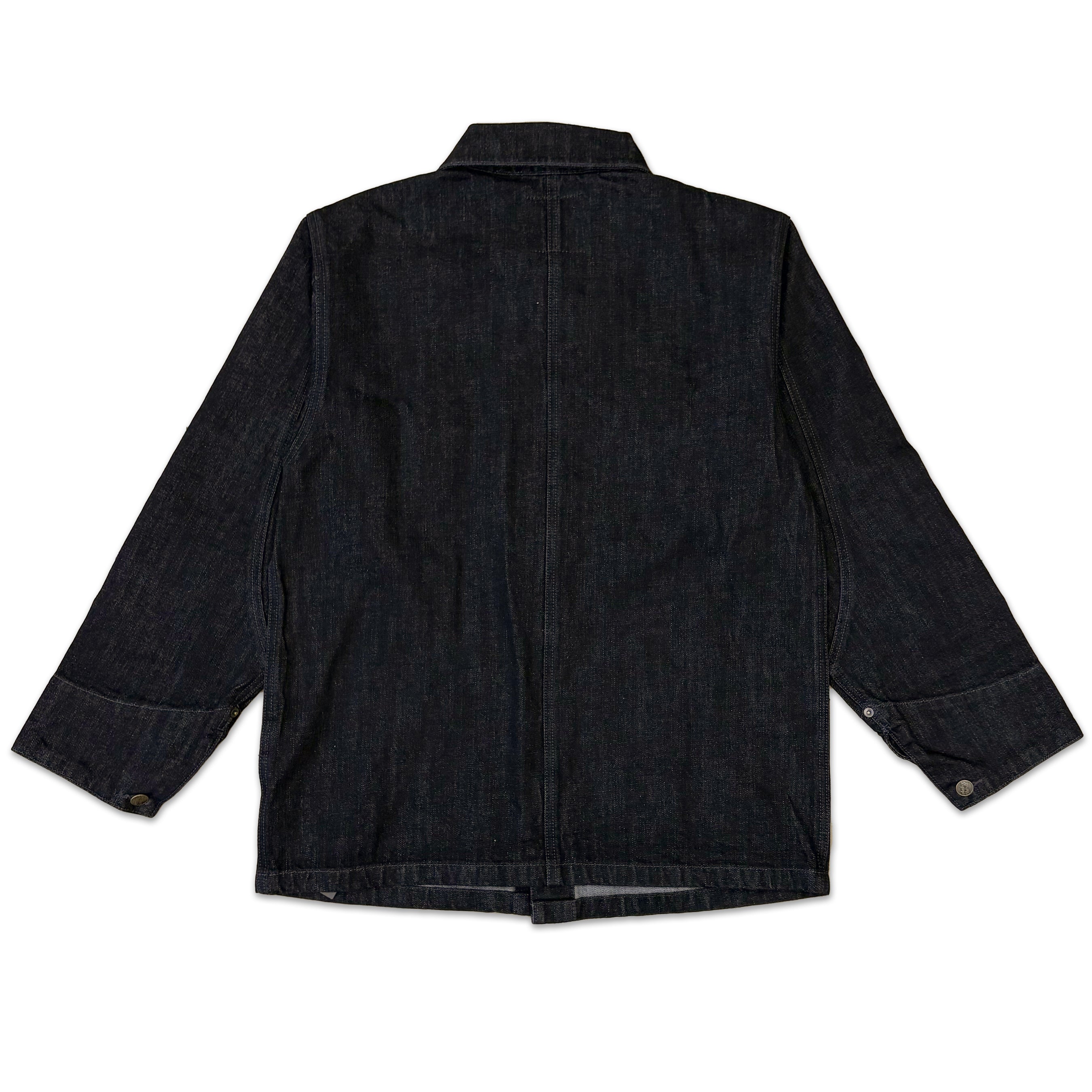 カバーオール ブラックデニム / Black Denim Coverall Jacket 【Amber