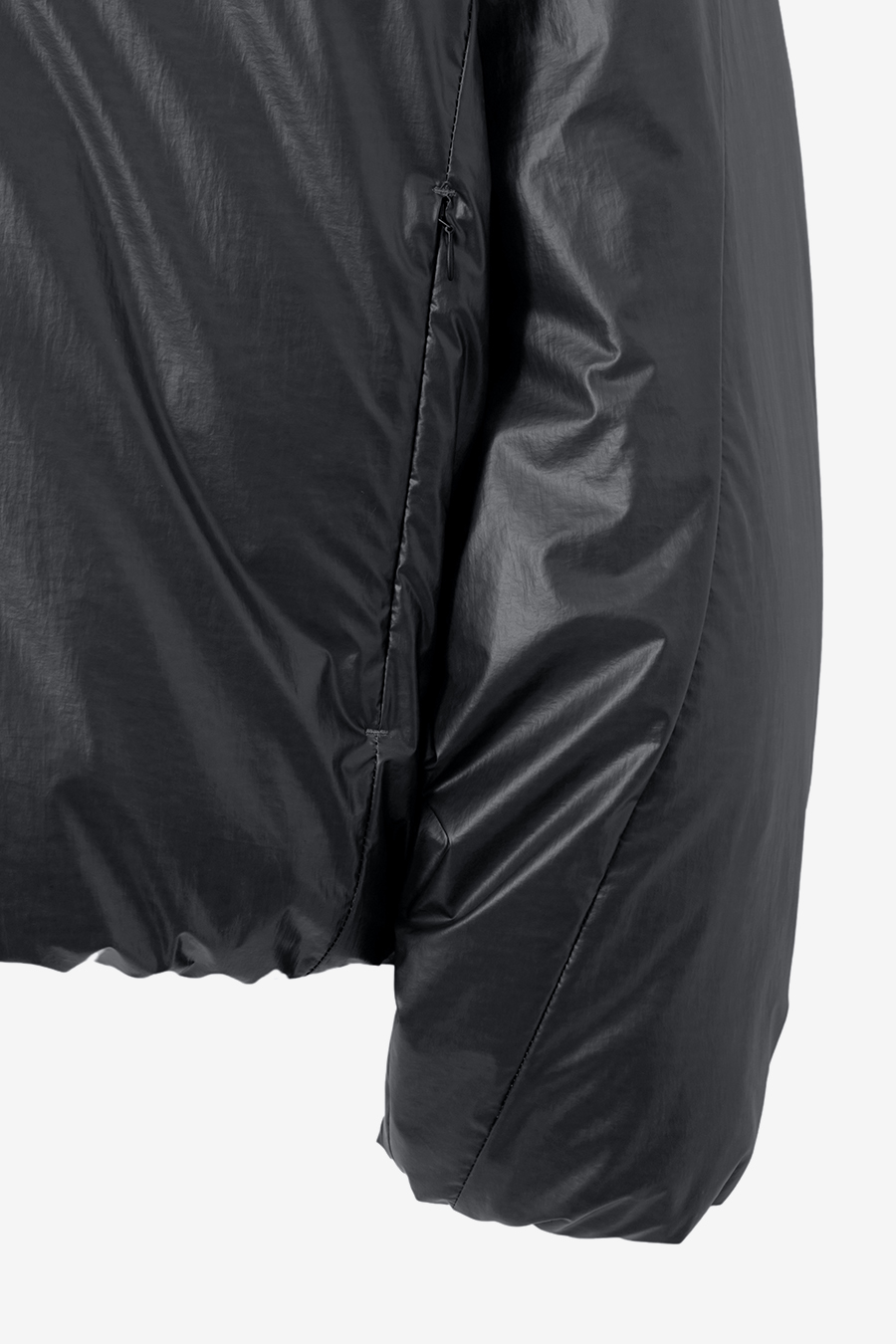 MUSINSA | INSILENCE Heat Reactive Goose Down Jacket BLACK