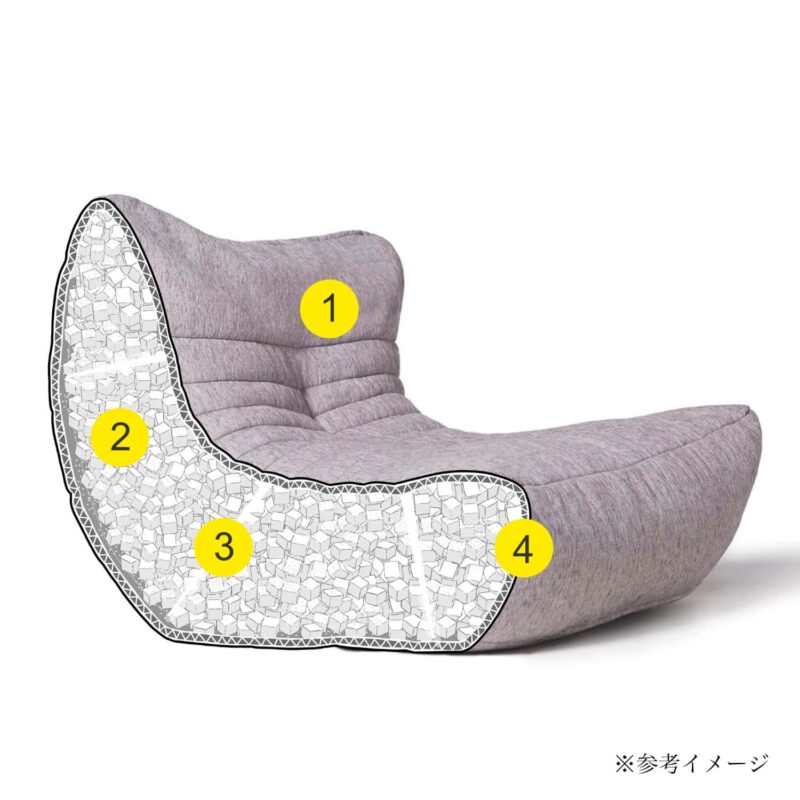 ウィングオットマン - 足掛けからひとり掛けチェアまで自由自在に