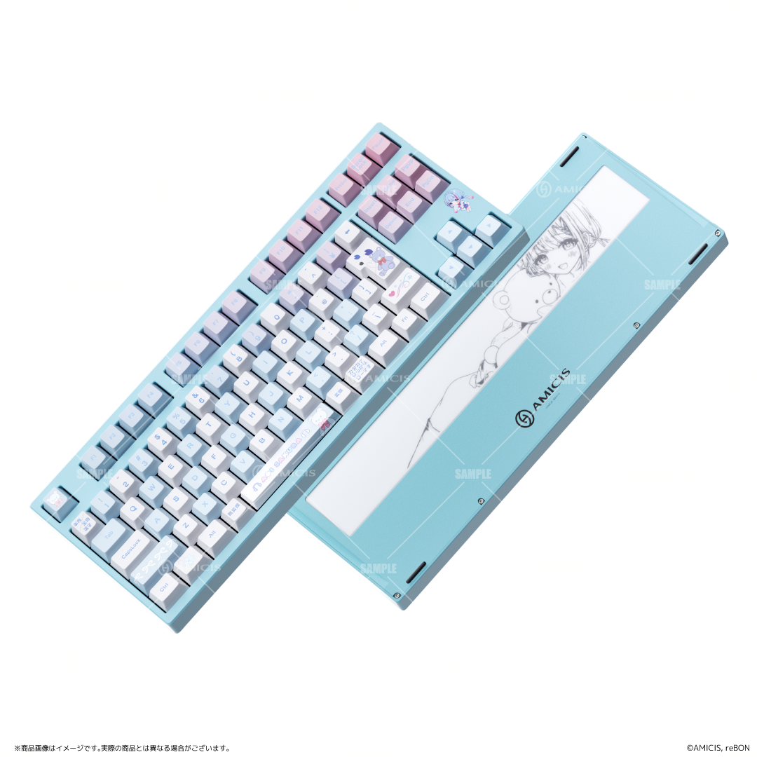 碧依さくら × AMICIS ゲーミングキーボード 80HE 日本語配列