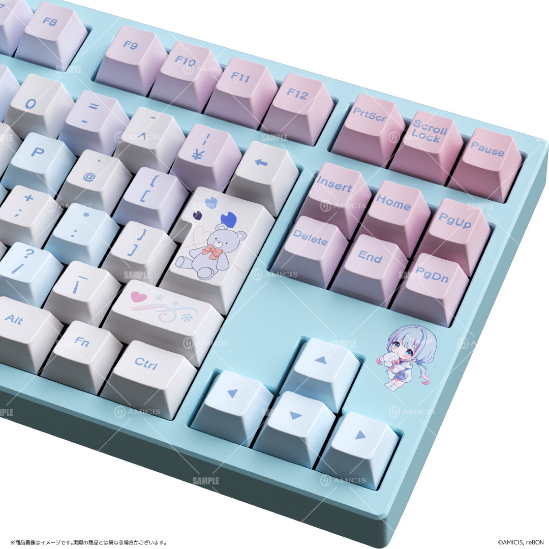 碧依さくら × AMICIS ゲーミングキーボード 80HE 日本語配列