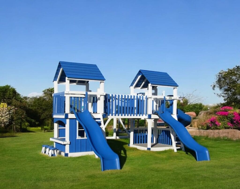 Premium Vinyl Backyard Playstations Vinyl Swing Sets Amish Made
