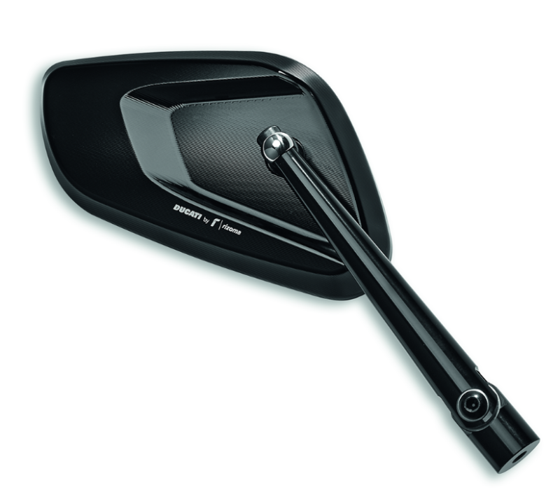 Ducati by Rizoma Aluminum Mirror in Black - Right Side 96880701AA
