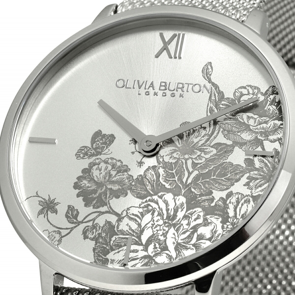 OLIVIA BURTON | オリビアバートン】大人可愛いシルバーウォッチ