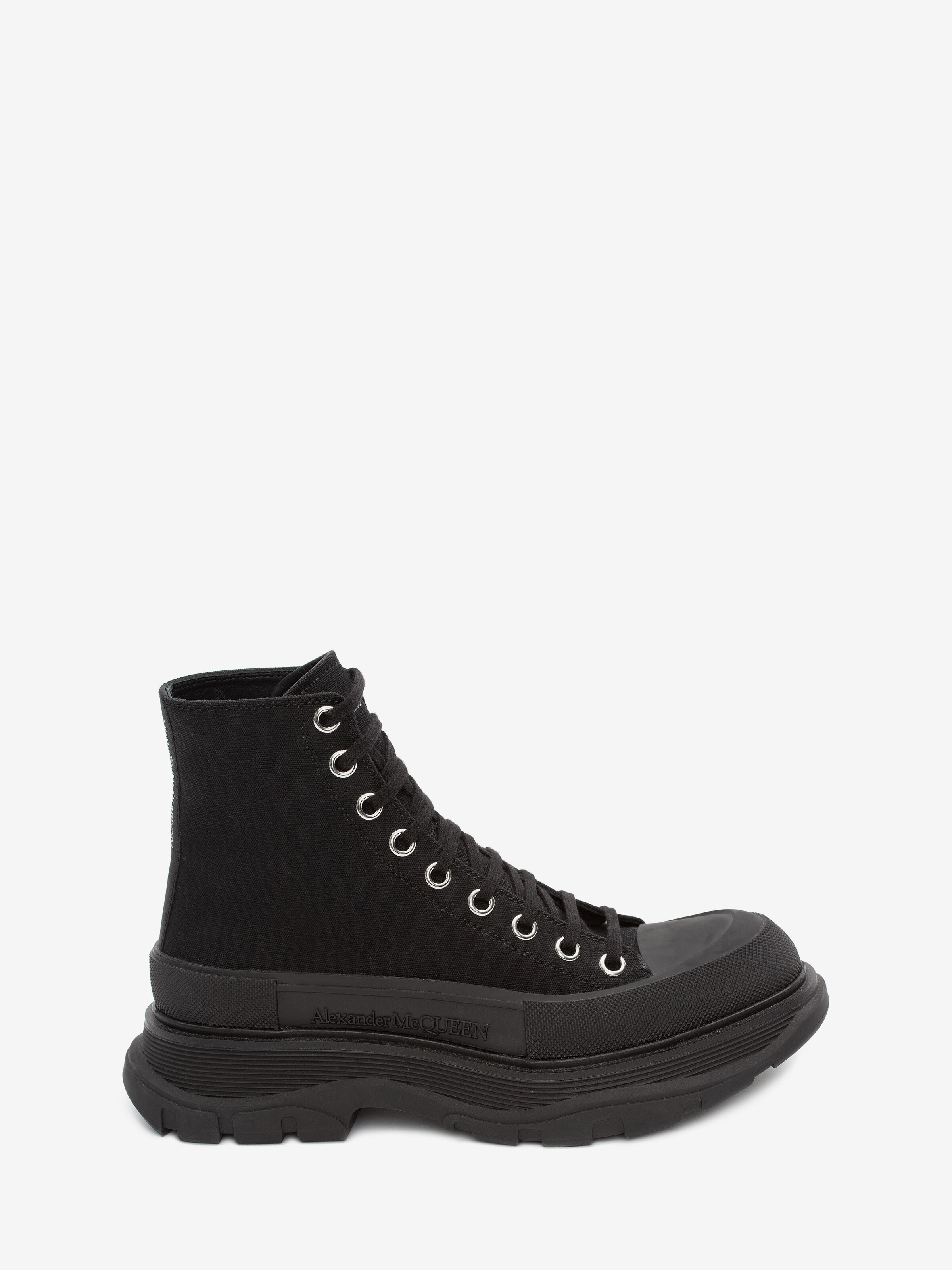 Women's Tread Slick Boot in Black | McQueen US