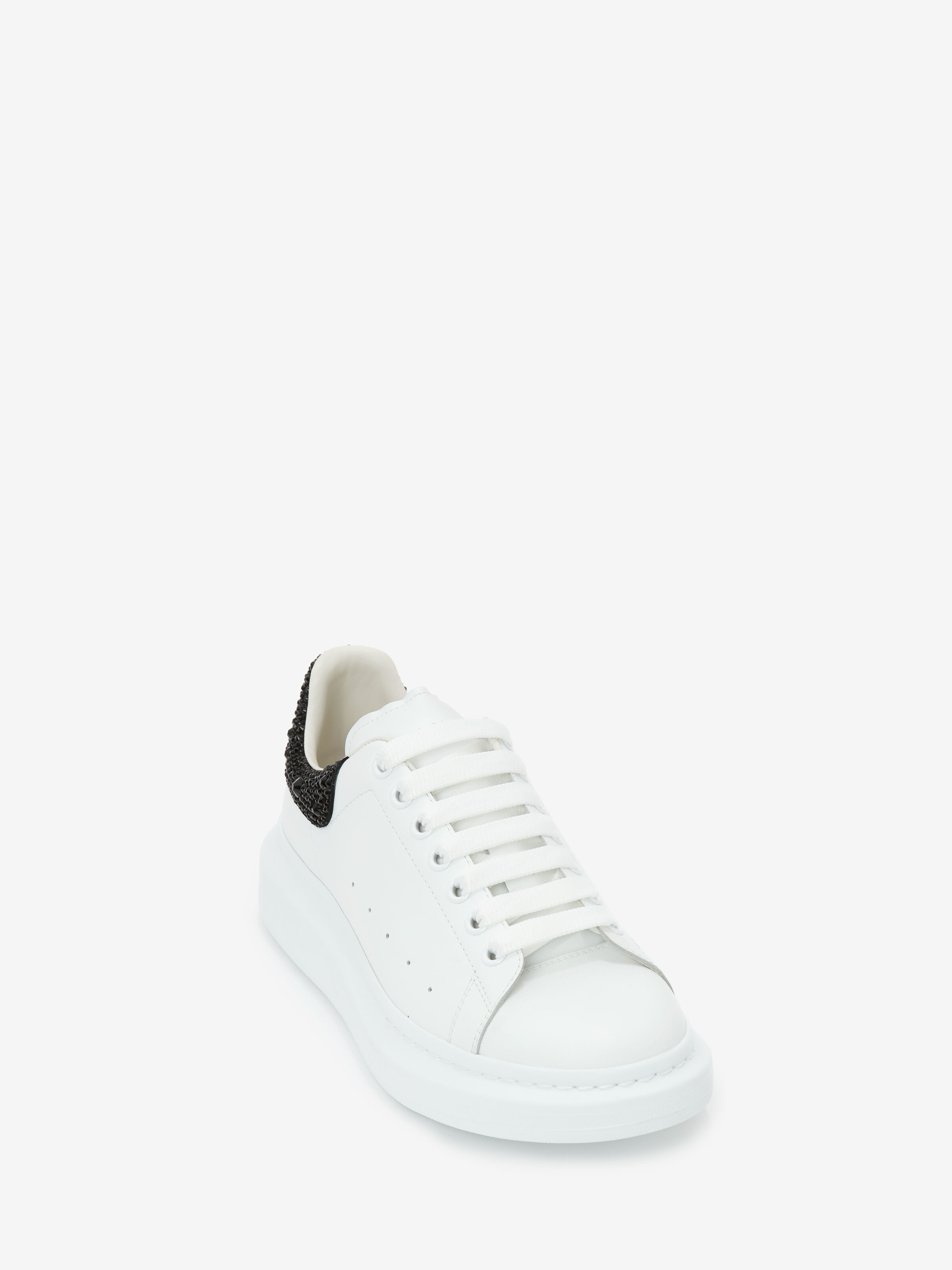 Men's Oversized Sneaker in White/Jet Black | McQueen US