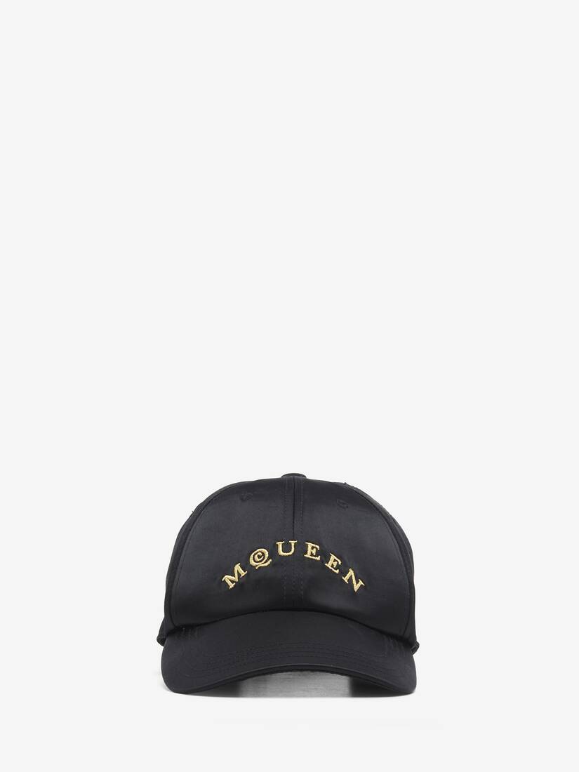 Men's McQueen Logo Baseball Cap in Black | McQueen GB