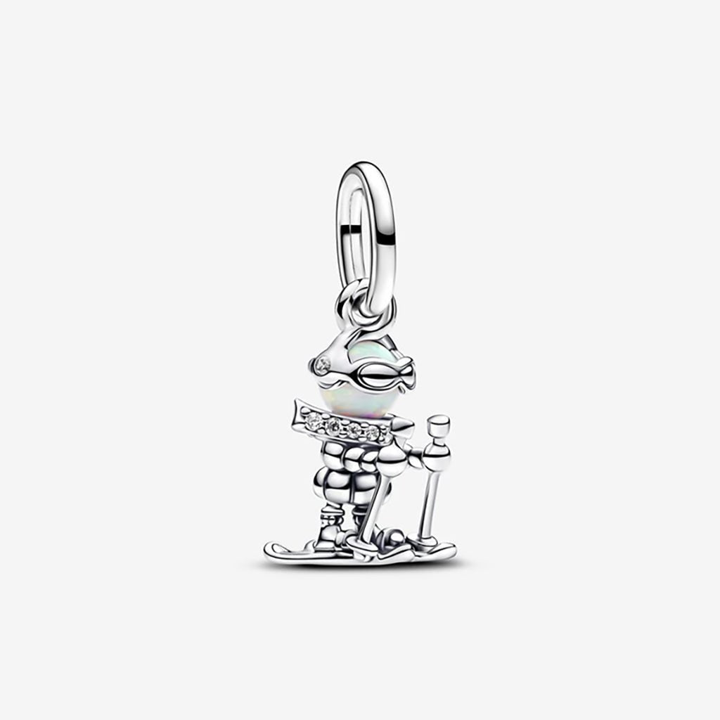 PANDORA : Skier Dangle Charm - Annies Hallmark and Gretchens