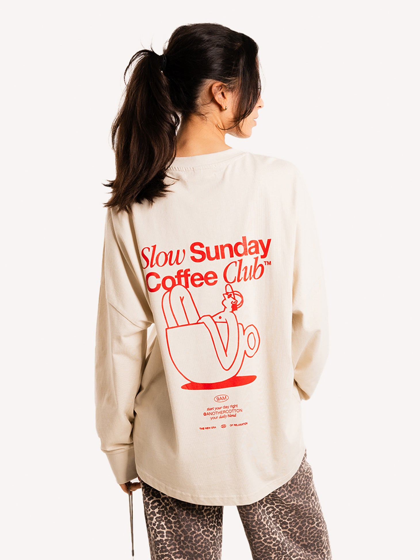 Slow Sunday Coffee Club Oversize Longsleeve – AnotherCottonLab
