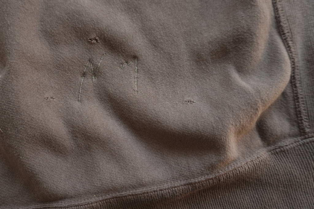 DYED DAMAGE SWEAT SHIRT(F.BLACK) – ANCELLM