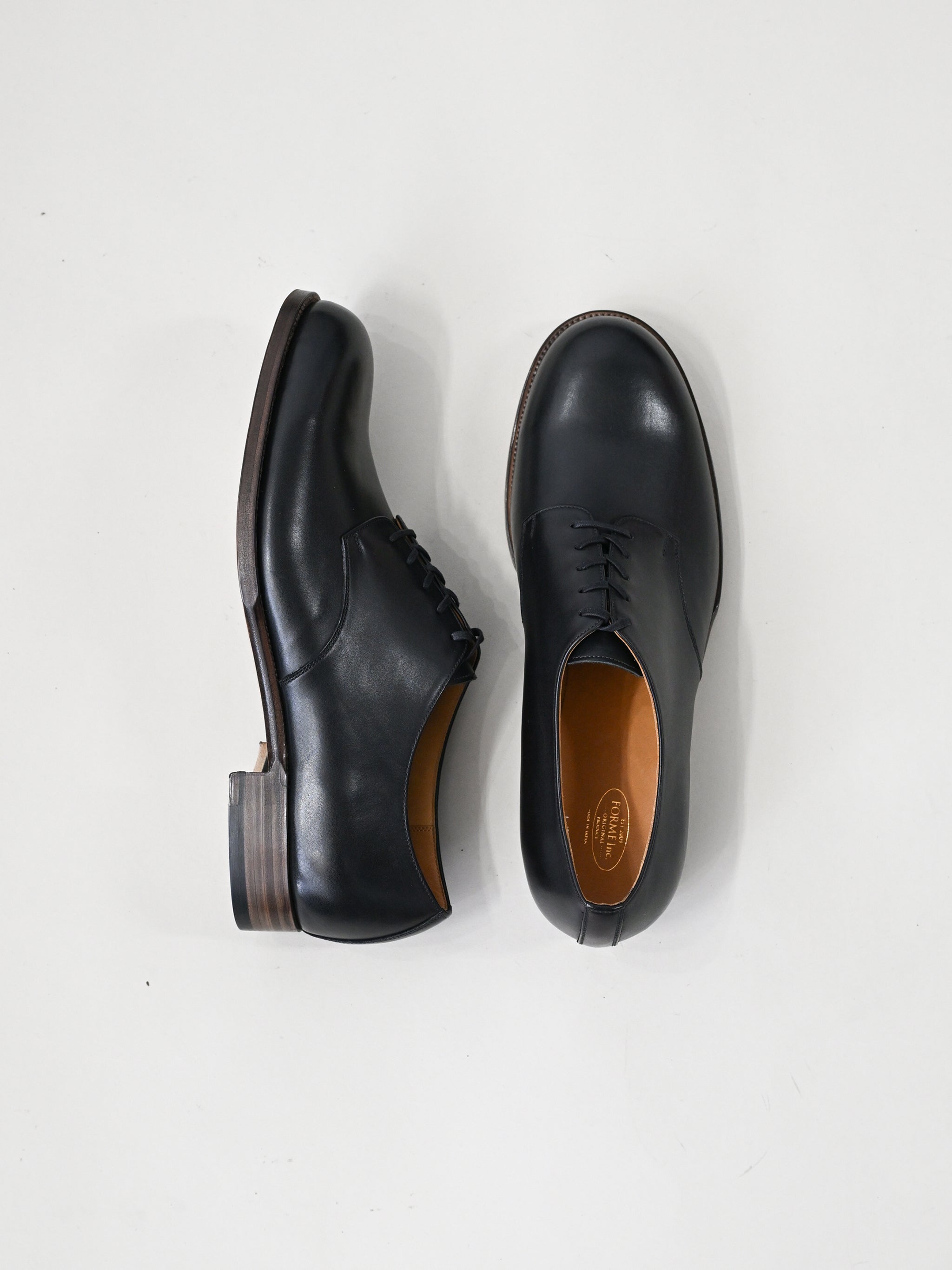 forme / fm-708 BLUCHER PLAIN TOE -BLACK – and father