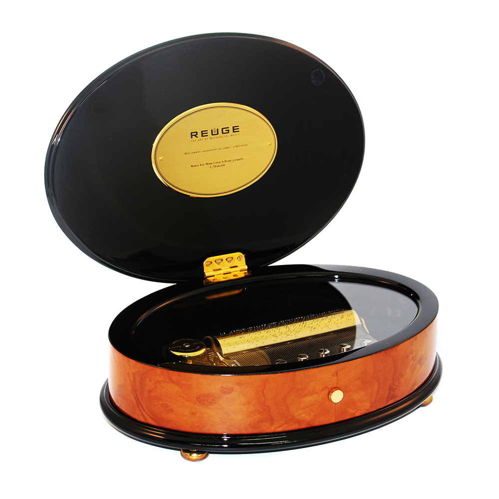 新品72弁ドビッシー ♪月の光（3パーツ）オルフェウス象嵌オルゴール