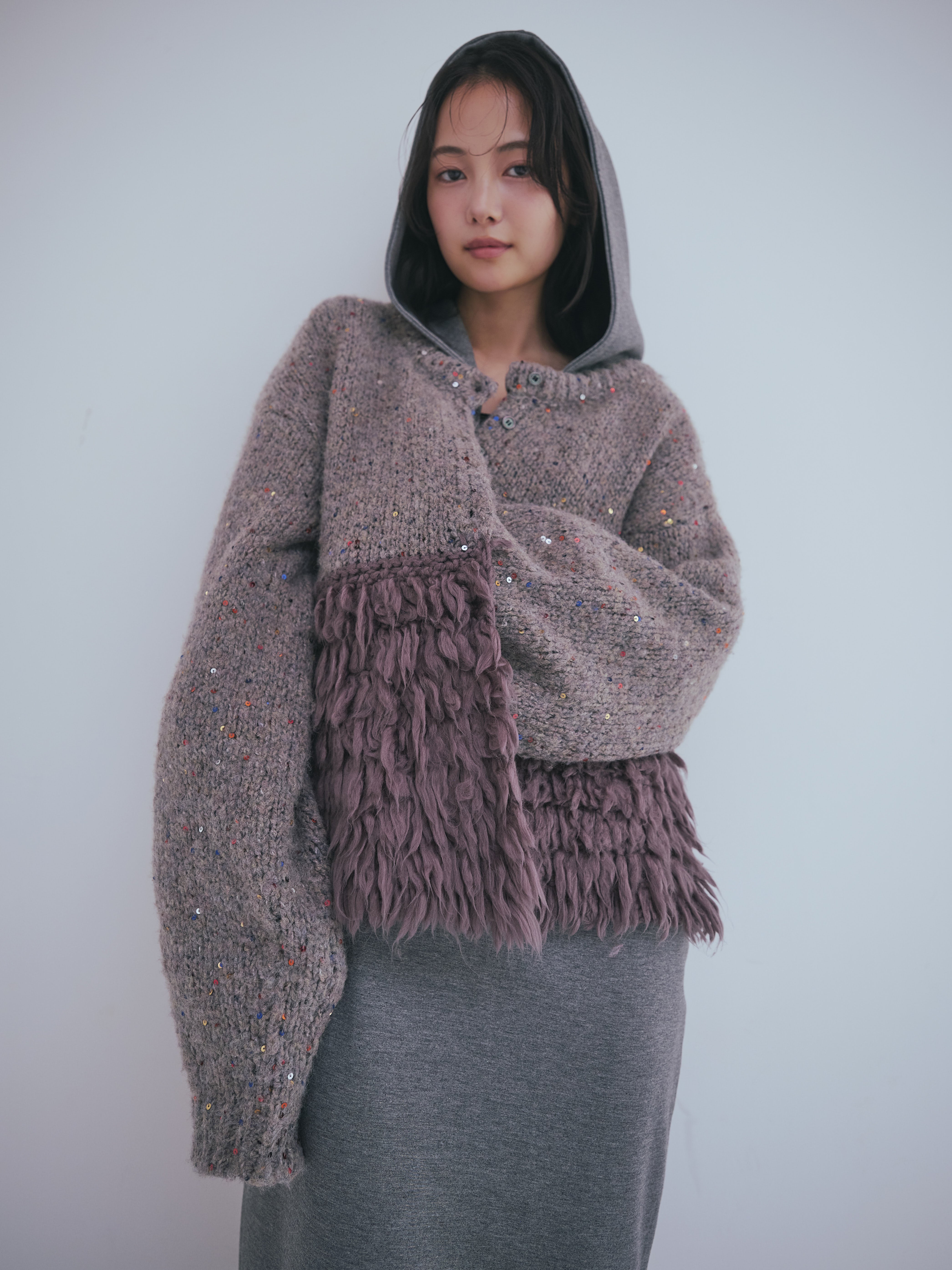 fringe design gritter knit – andequal